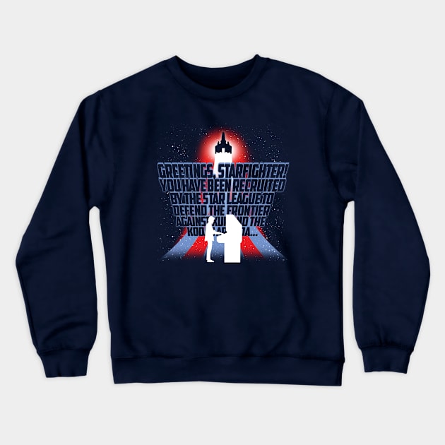 Greetings, Starfighter! Crewneck Sweatshirt by tonynichols